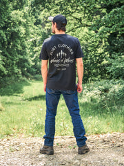 Flint Knapped Forest T-Shirt, Charcoal