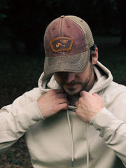 Monkfish Baseball Cap - Oxblood