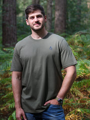 Antlers of the UK T-shirt - Khaki Dark Print