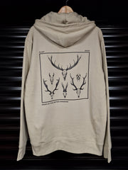 OUTLET - Deer Of The UK Hoodie - Stone