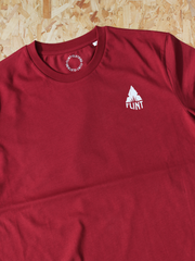 OUTLET - Deer of the UK T-shirt - Oxblood