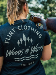 Knapped Forest T-Shirt - Charcoal