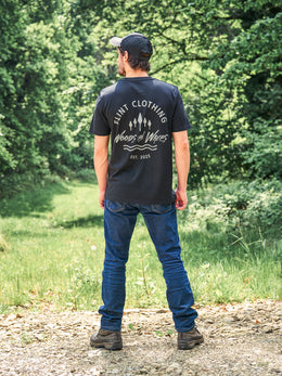 Flint Knapped Forest T-Shirt, Charcoal