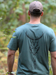 Flint Clothing - Deerstalking Deer Hunting T-Shirt Shooting Shotgun Hunt Hunting Hunter Stalk Stalking Antlers of the UK 