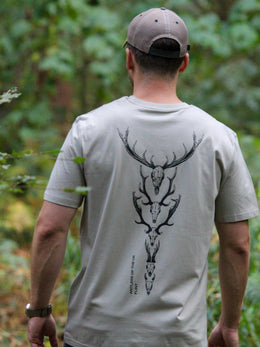 Flint Clothing - Deerstalking Deer Hunting T-Shirt Shooting Shotgun Hunt Hunting Hunter Stalk Stalking Antlers of the UK