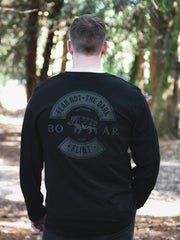 Flint Clothing - Fear Not The Dark Boar Hunting Long Sleeve T-Shirt Front Shoot Shooting Hunt Stalking Deerstalking