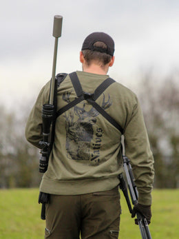 Flint Clothing Deerstalking Hunting Jumper Red Roe Back