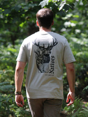 Flint Clothing - Deerstalking Deer Hunting T-Shirt Shooting Shotgun Hunt Hunting Hunter Stalk Stalking Natives Red Roe Antlers of the UK