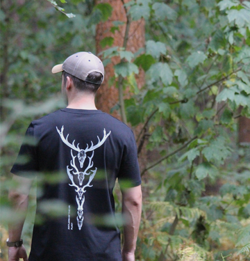 Flint Clothing AOTUK T-shirt Casualwear Hunting Deerstalking Shooting Fieldsports Fieldcraft Bushcraft Stalking Deer Hunt Hunter Antlers