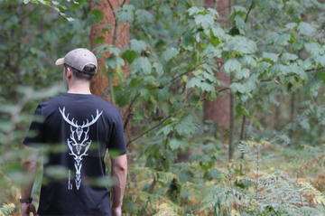 Flint Clothing AOTUK T-shirt Casualwear Hunting Deerstalking Shooting Fieldsports Fieldcraft Bushcraft Stalking Deer Hunt Hunter Antlers