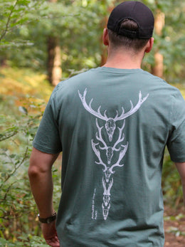 Flint Clothing - Deerstalking Deer Hunting T-Shirt Shooting Shotgun Hunt Hunting Hunter Stalk Stalking Antlers of the UK