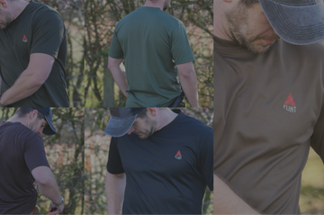Flint Clothing Impact T-shirt Technical Hunting Deerstalking Shooting Fieldsports Fieldcraft Bushcraft Stalking Deer Hunt Hunter