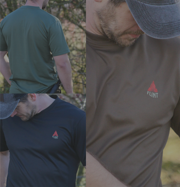 Flint Clothing Impact T-shirt Technical Hunting Deerstalking Shooting Fieldsports Fieldcraft Bushcraft Stalking Deer Hunt Hunter