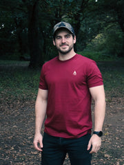 Deer of the UK T-shirt - Oxblood
