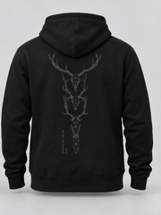 Antlers of the UK Hoodie - Black on black